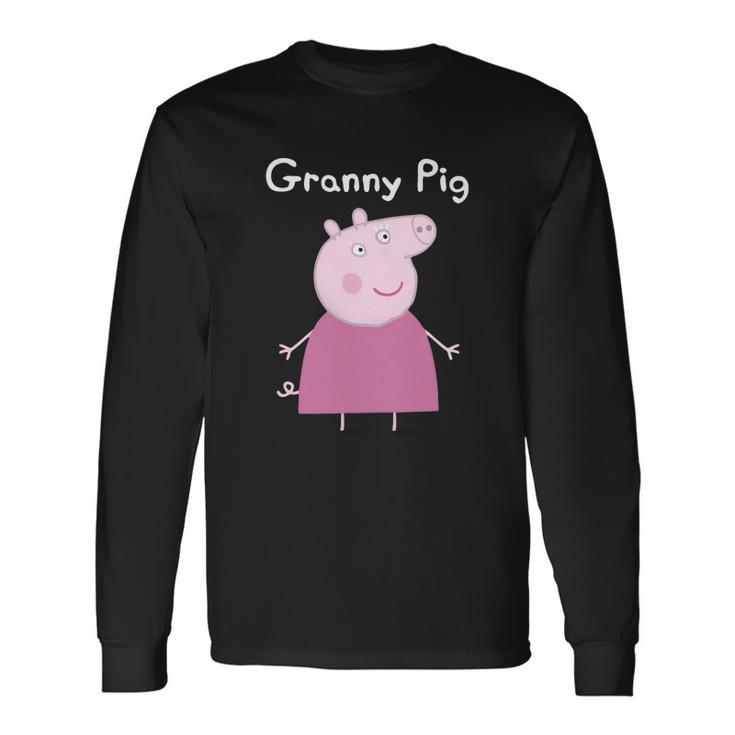 Granny Pig T-Shirt Unisex Long Sleeve