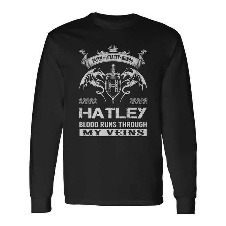 Hatley Last Name Surname Tshirt Unisex Long Sleeve