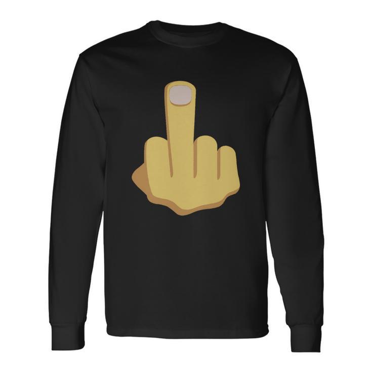 Middle Finger Emoji Tshirt Unisex Long Sleeve