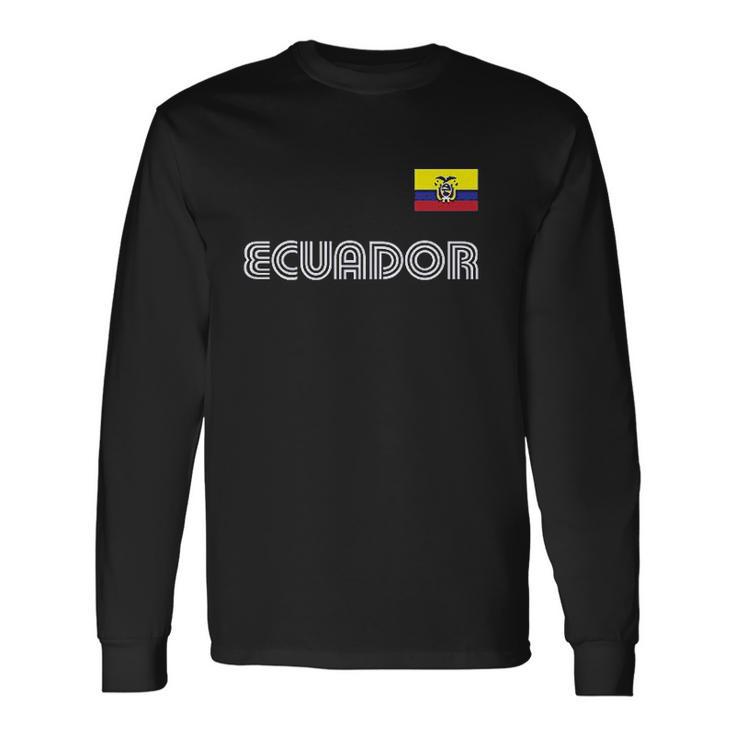 Spiritforged Apparel Ecuador Soccer Jersey Unisex Long Sleeve