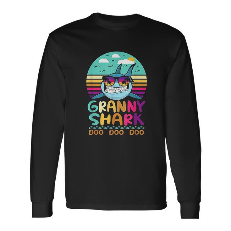 Vintage Granny Shark Doo Doo Doo Unisex Long Sleeve