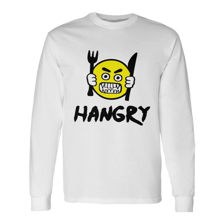 Hangry Emoji Unisex Long Sleeve Gifts ideas