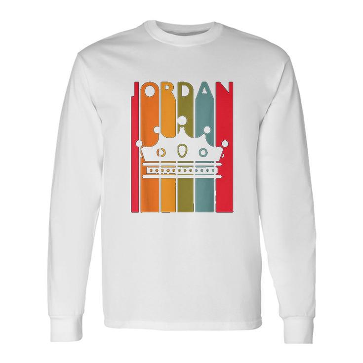 Jordan Gift Idea For Boys Men First Name Vintage Jordan Unisex Long Sleeve Gifts ideas