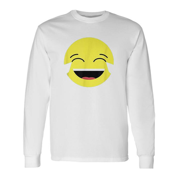 Laughing Tears Emojis Cute Happy Laugh Face Gift Unisex Long Sleeve