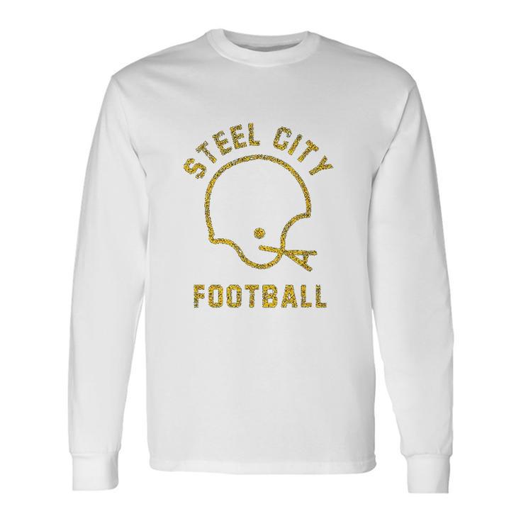 The Steel City Vintage Pittsburgh Football Unisex Long Sleeve