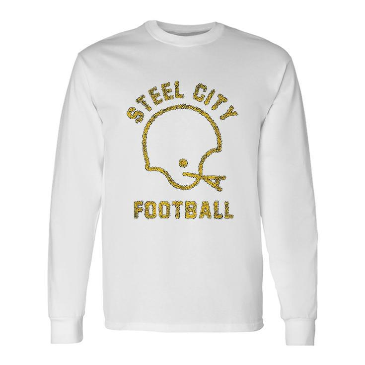 The Steel City Vintage Pittsburgh Football Unisex Long Sleeve