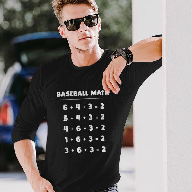 6 4 3 2 Baseball Math Cute Playing Softball Unisex Long Sleeve Gifts for Him