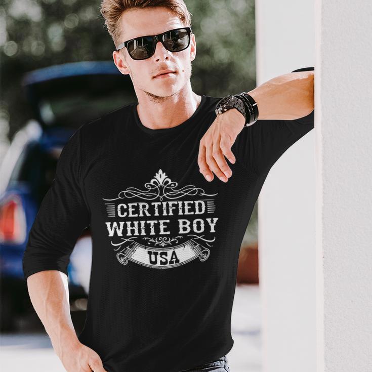 Best Certified White Boy Usa Shirt Unisex Long Sleeve Gifts for Him