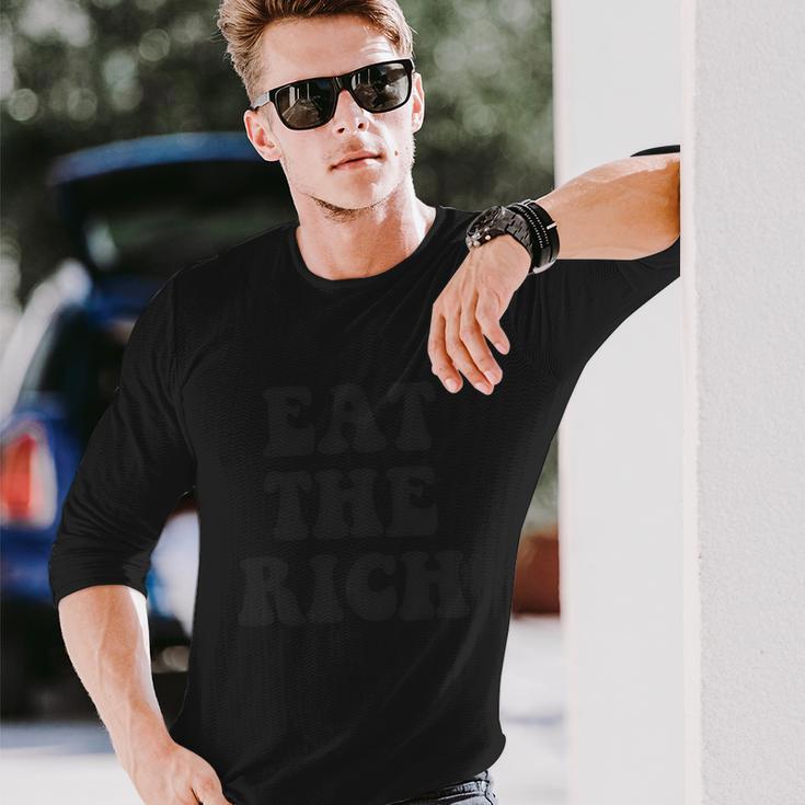 Eat The Rich Occupy Wall Street Unisex Long Sleeve Gifts for Him