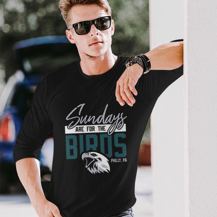 Game On Apparel Sundays Are For The Birds Philly Unisex Long Sleeve Gifts for Him