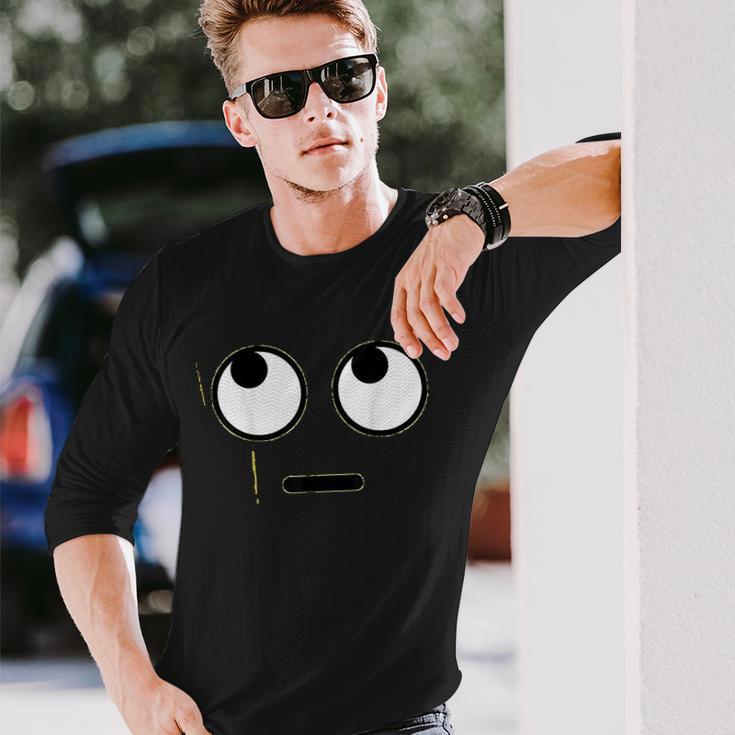 Halloween Emojis Costume Rolling Eyes Emoticon Unisex Long Sleeve Gifts for Him