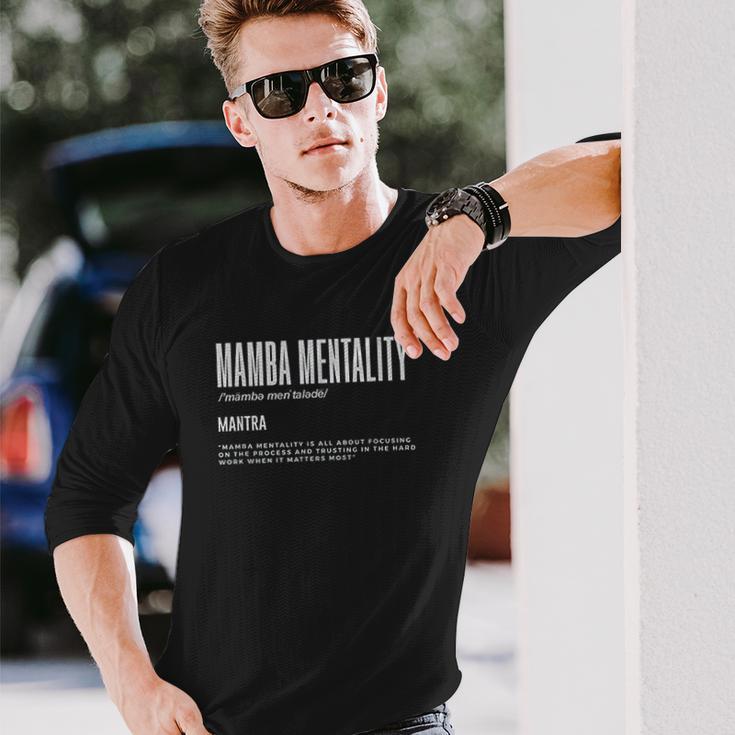 Mamba Mentality Motivational Quote Inspirational Definition Unisex Long Sleeve Gifts for Him