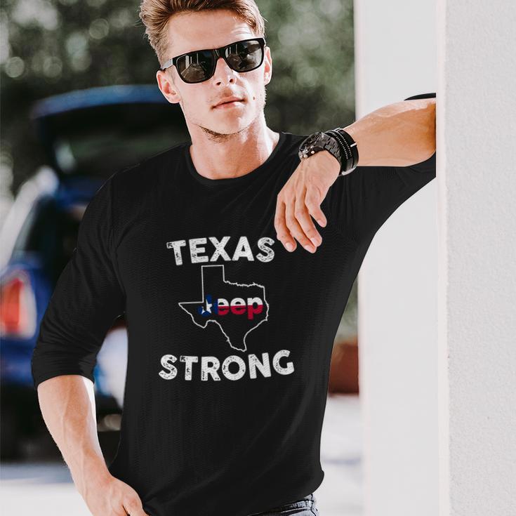 Texas Jeep Strong Unisex Long Sleeve Gifts for Him