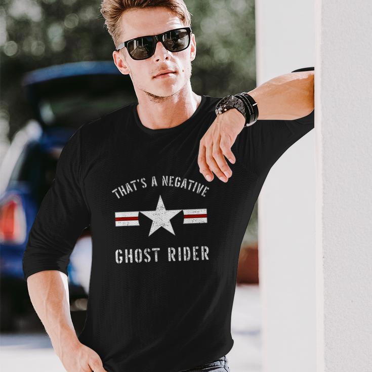 Vintage Usaf That A Negative Ghost Rider Unisex Long Sleeve Gifts for Him