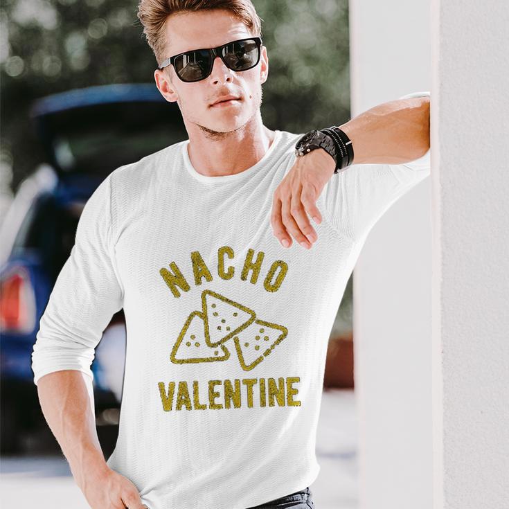 Nacho Valentine Funny Cheesy Valentines Day Unisex Long Sleeve Gifts for Him