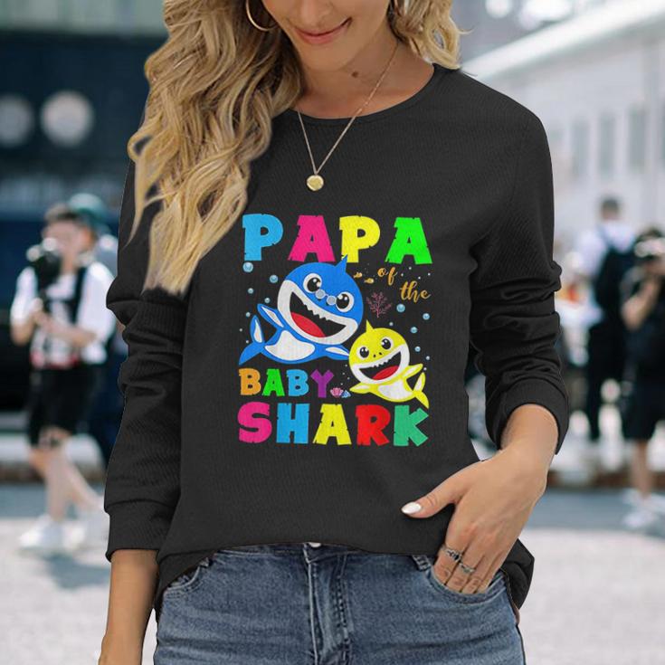 Cute Papa Of The Baby Shark Unisex Long Sleeve Gifts for Her