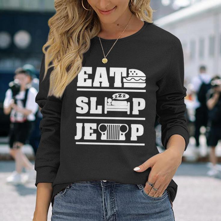 Eat Sleep Jeep Shirt Men’S Hoodie Unisex Long Sleeve Gifts for Her