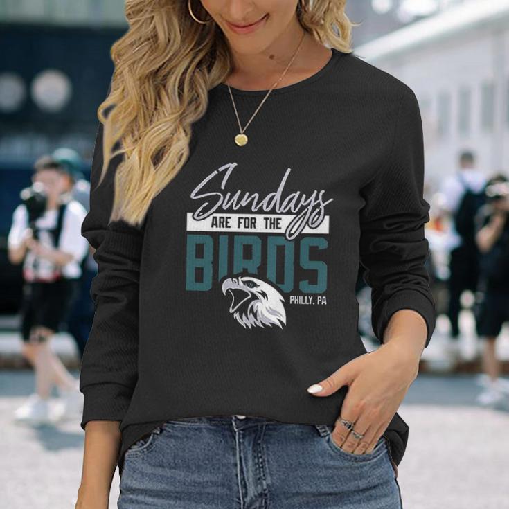 Game On Apparel Sundays Are For The Birds Philly Unisex Long Sleeve Gifts for Her