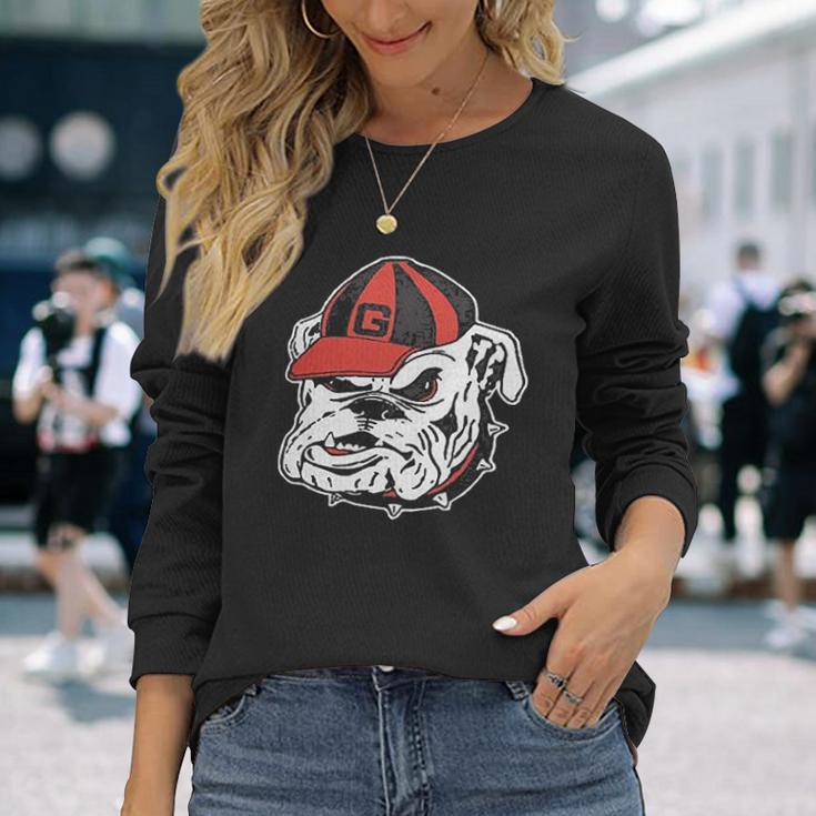 Georgia Bulldog Black Solid Unisex Long Sleeve Gifts for Her