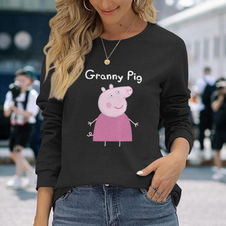 Granny Pig T-Shirt Unisex Long Sleeve Gifts for Her