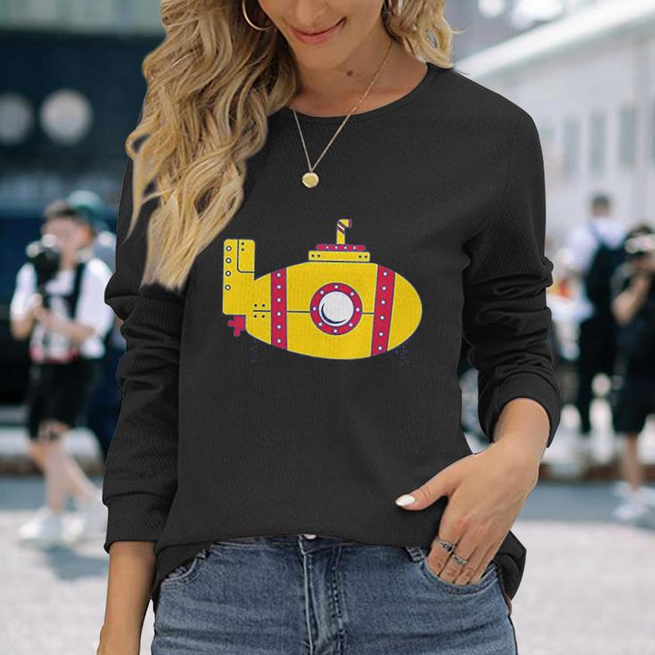 Instant Message Yellow Submarine Unisex Long Sleeve Gifts for Her