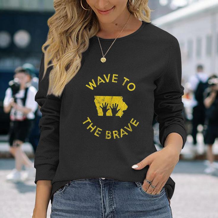 Iowa Wave To The Brave Football Childrens Hospital Unisex Long Sleeve Gifts for Her