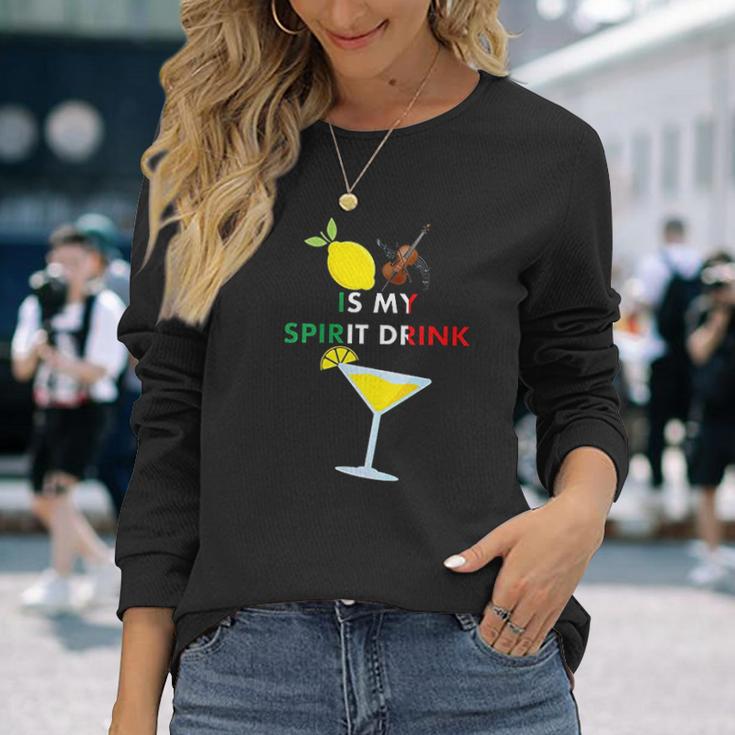 Limoncello Lemon Cello Is My Spirit Drink Unisex Long Sleeve Gifts for Her