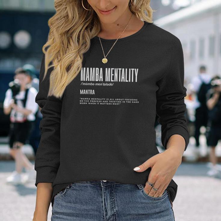 Mamba Mentality Motivational Quote Inspirational Definition Unisex Long Sleeve Gifts for Her