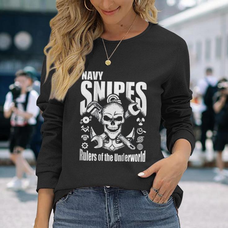 Navy Snipes Unisex Long Sleeve Gifts for Her