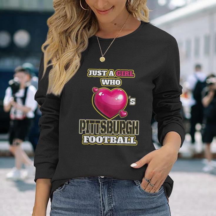 Pittsburgh Football Retro Vintage Pennsylvania Steele Unisex Long Sleeve Gifts for Her