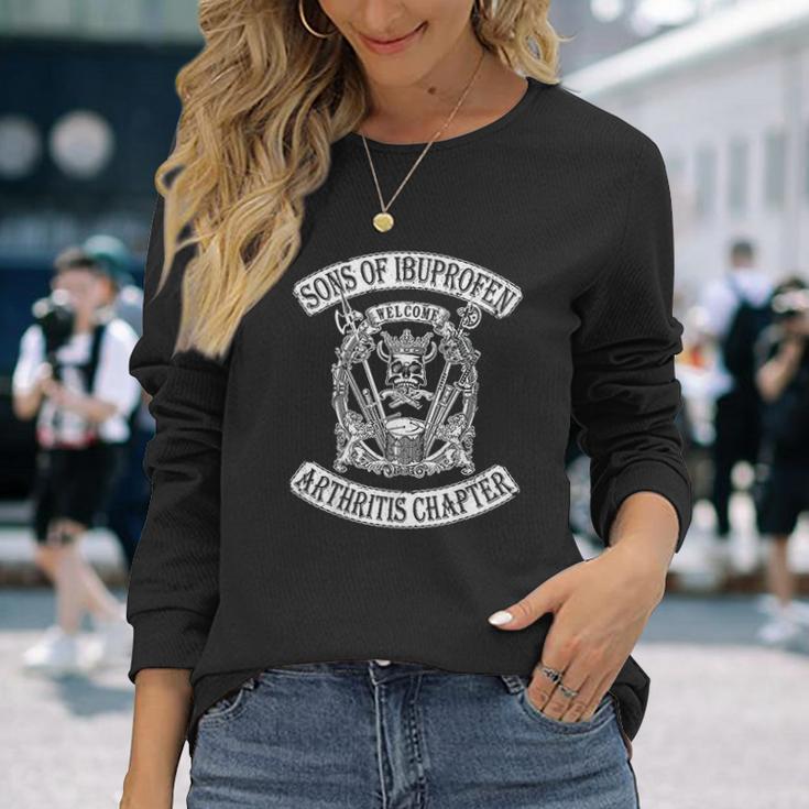 Sons Of Ibuprofen Arthritis Chapter Funny Old Biker Unisex Long Sleeve Gifts for Her