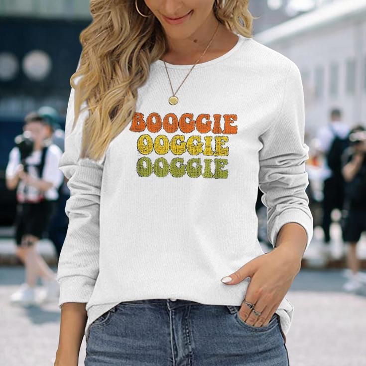 Boogie Oogie Oogie Vintage 1970 Distressed Unisex Long Sleeve Gifts for Her