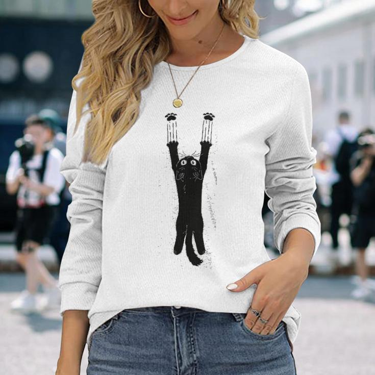 Paw Addict Funny Cat Cute Kitty Laughing Game Cat Unisex Long Sleeve Gifts for Her