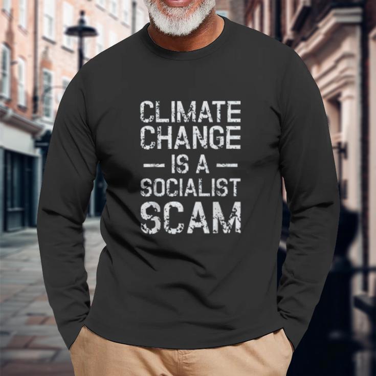 Anti Climate Change Anti Socialism Climate Change Unisex Long Sleeve Gifts for Old Men