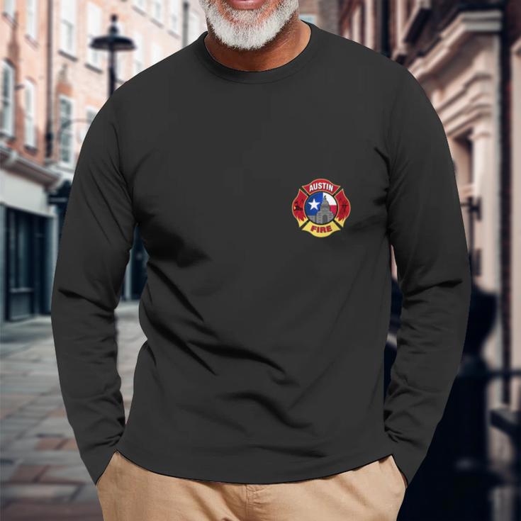 Austin Firefighter Unisex Long Sleeve Gifts for Old Men