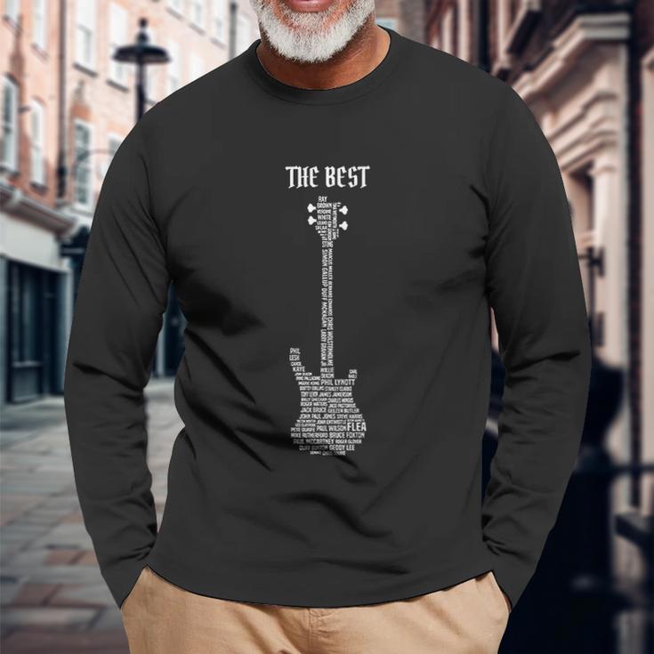 Bass Player Legend Bassist Guitar Electric 1959 American Jazz Precision Unisex Long Sleeve Gifts for Old Men