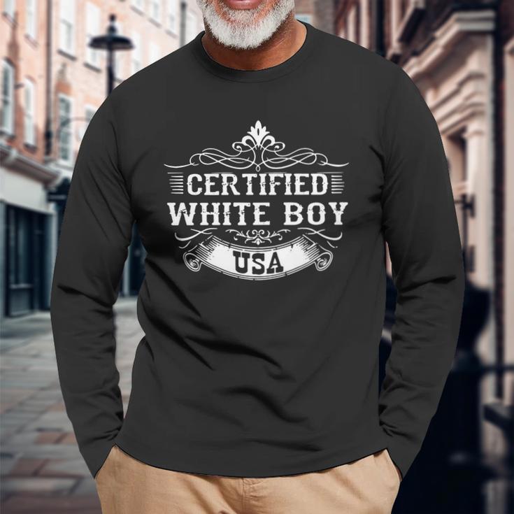 Best Certified White Boy Usa Shirt Unisex Long Sleeve Gifts for Old Men