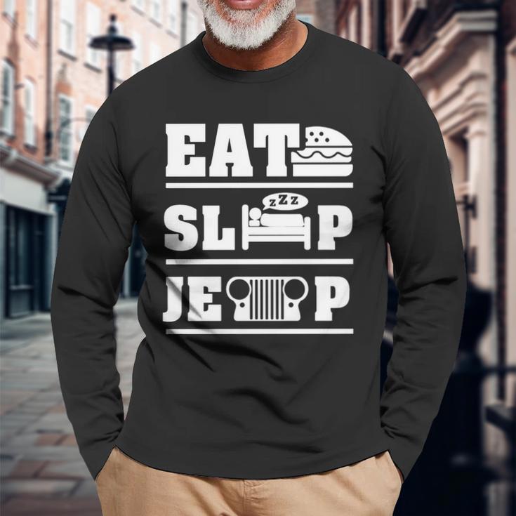 Eat Sleep Jeep Shirt Men’S Hoodie Unisex Long Sleeve Gifts for Old Men