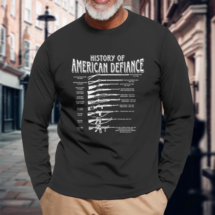 Gadsden And Culpeper History Of American Defiance Unisex Long Sleeve Gifts for Old Men