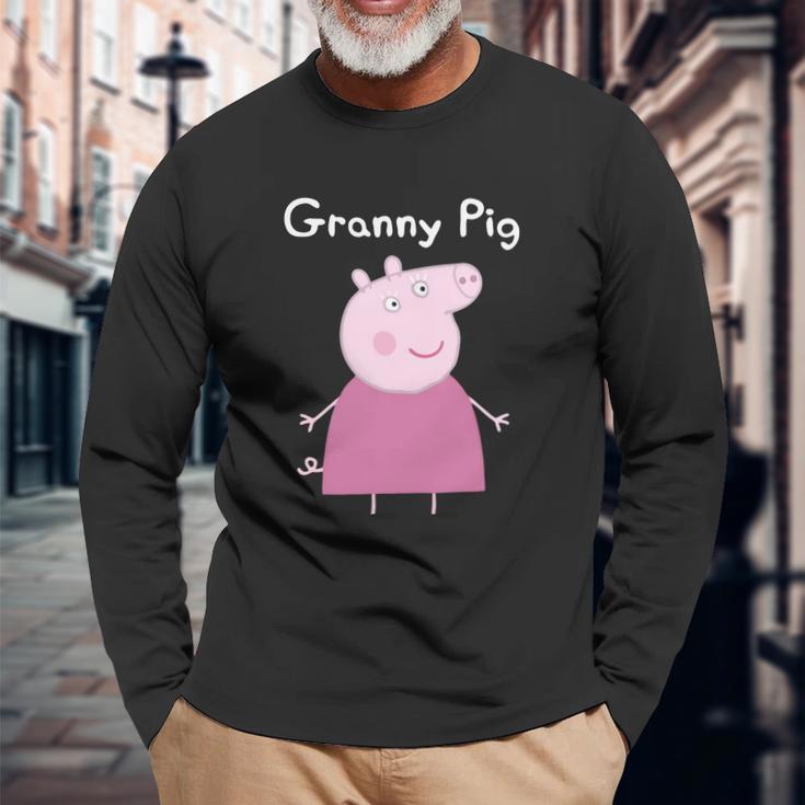 Granny Pig T-Shirt Unisex Long Sleeve Gifts for Old Men