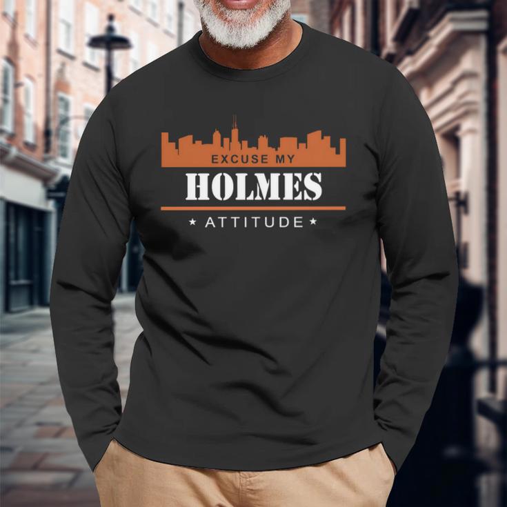 Holmes Shirts Excuse My Holmes Attitude T-Shirt Holmes TshirtHolmes TshirtsHolmesShirtHolmes ShirtsExcuse My Holmes Attitude T-Shirt Holmes Hoodie Vneck Unisex Long Sleeve Gifts for Old Men