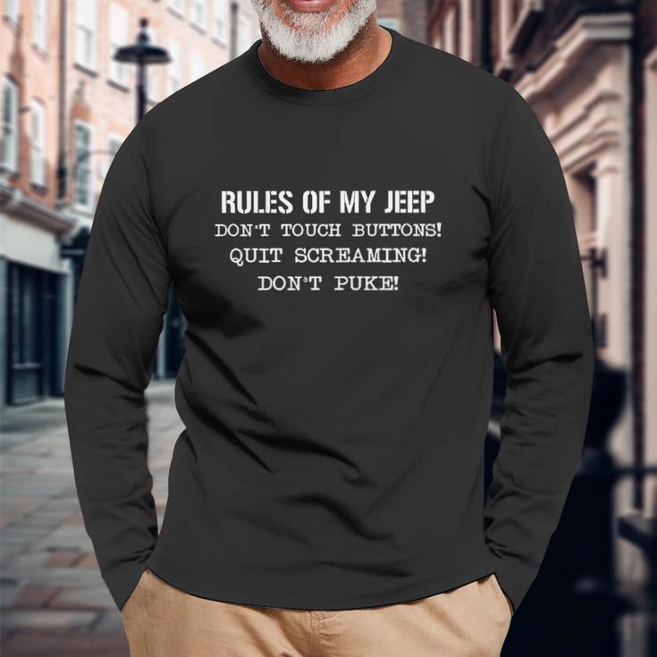 Jeep Rules Of My Jeep Unisex Long Sleeve Gifts for Old Men