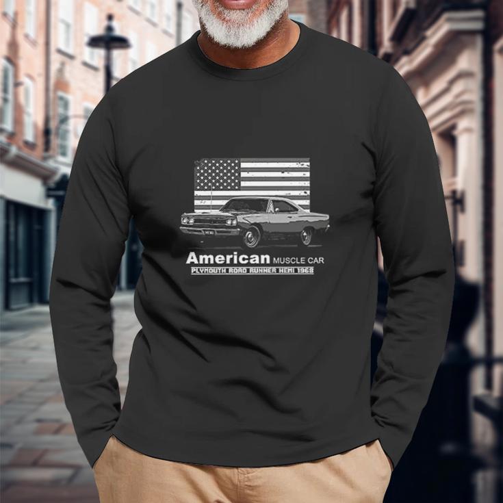 Plymouth Road Runner Hemi American Muscle Car 60S 70S Unisex Long Sleeve Gifts for Old Men