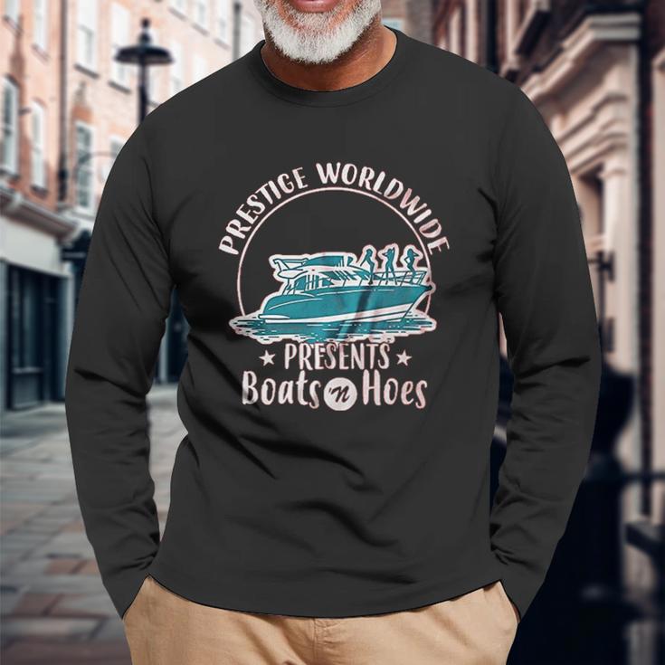 Prestige Worldwide Funny Boats N Hoes Funny Unisex Long Sleeve Gifts for Old Men