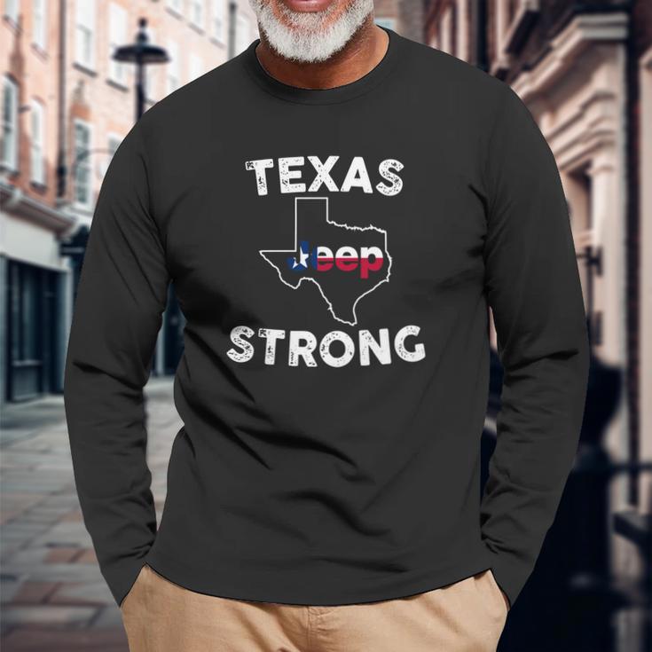 Texas Jeep Strong Unisex Long Sleeve Gifts for Old Men