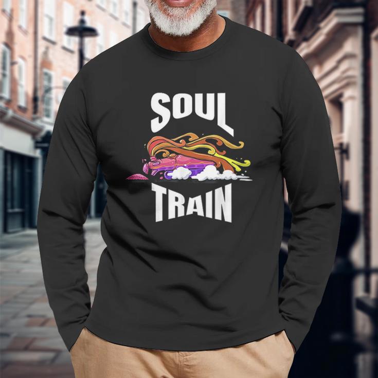 Train Boogie Train Groovy Disco Train Unisex Long Sleeve Gifts for Old Men