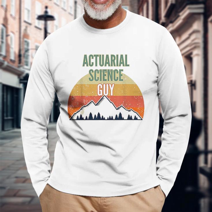 Actuarial Science Gift For Men Actuarial Science Guy Unisex Long Sleeve Gifts for Old Men