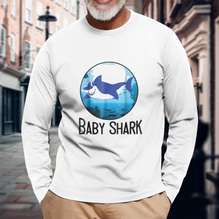 Baby Shark Matching Family Cute Unisex Long Sleeve Gifts for Old Men