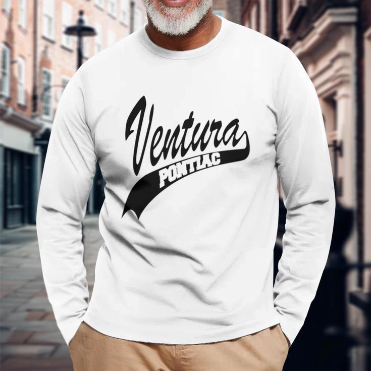 Pontiac Ventura - White Outline Unisex Long Sleeve Gifts for Old Men