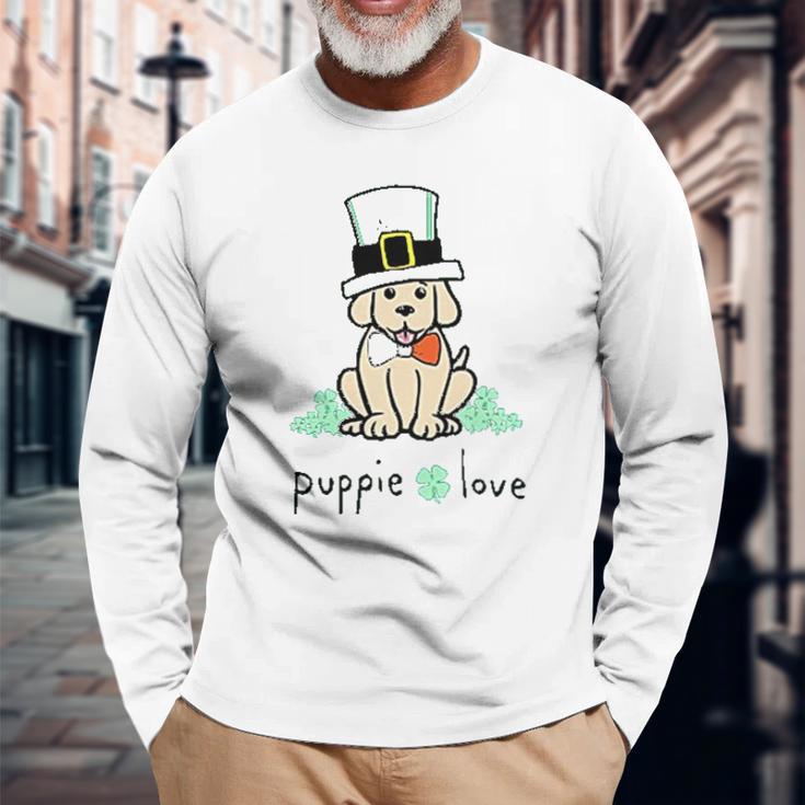 Puppie Love Dog Unisex Long Sleeve Gifts for Old Men